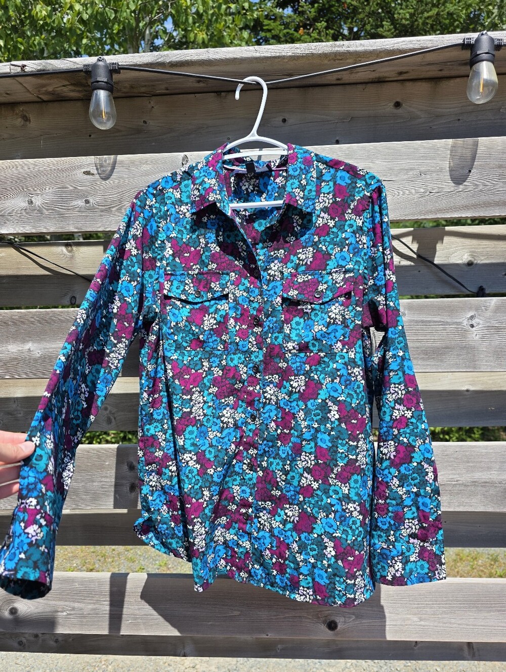 Floral Button-Up Blouse | Size Medium - Picture 2 of 11